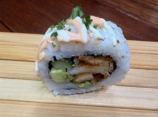 Chicken katsu roll with spicy mayo