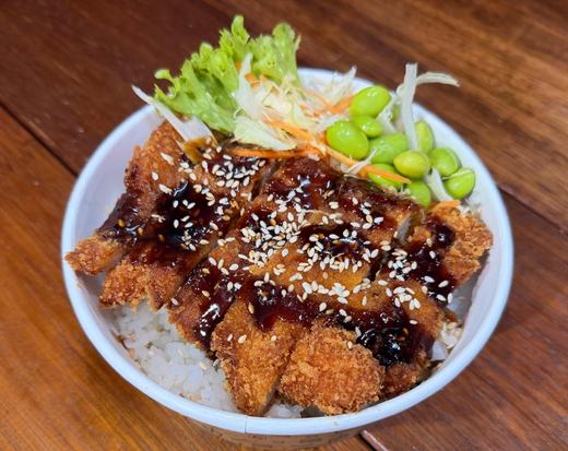 Chicken katsu don rice bowl