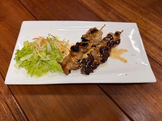 Grilled chicken skewers