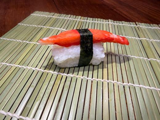 Crab stick nigiri