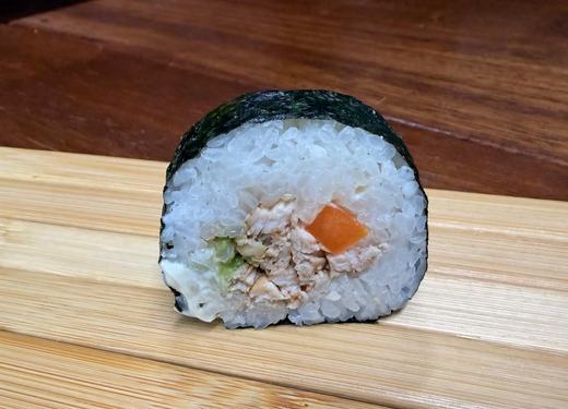 Chicken salad maki roll