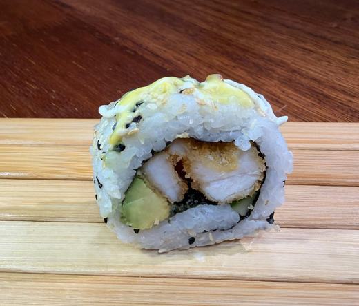 Prawn tempura inside-out roll
