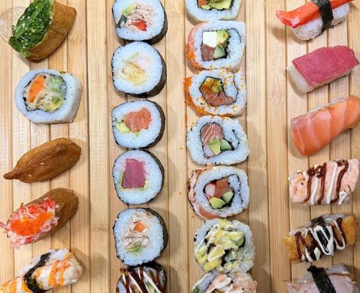 Assorted sushi platter