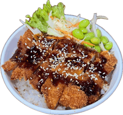 Chicken katsu don rice bowl